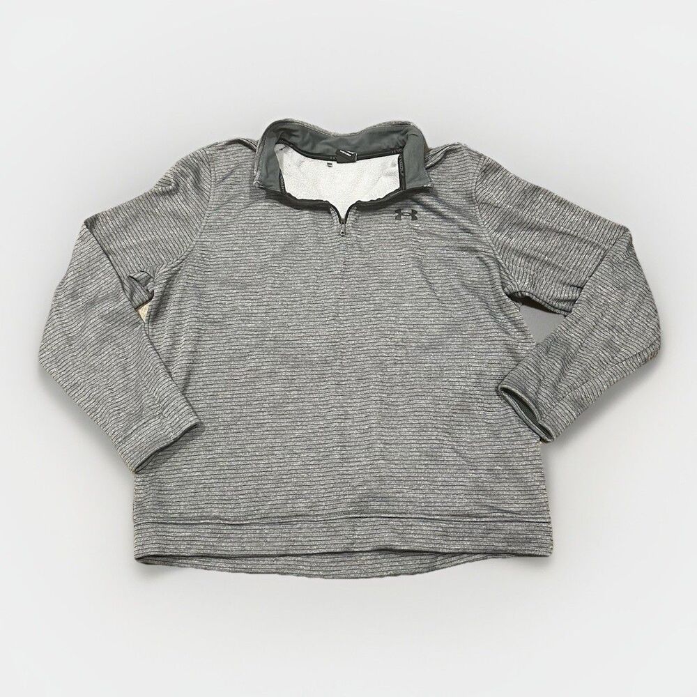Under Armour UA Storm Fleece Sweater Mens XXL Golf Mock Neck Quarter Zip 1373674